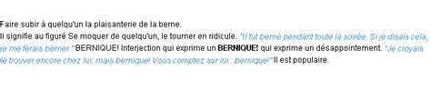 berner synonyme